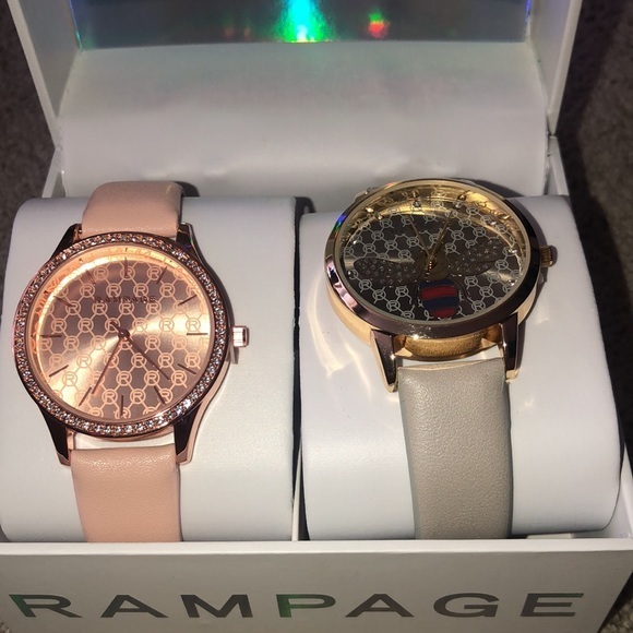 Rampage Bumblebee‎ & Rose Gold Watch Set New - Picture 12 of 14